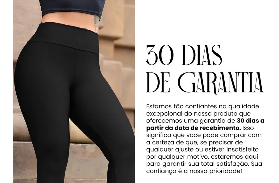 Calça Legging casual – Cintura alta